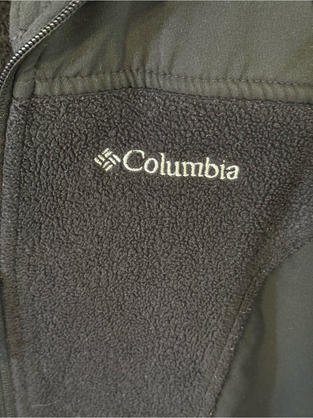 Columbia Black Fleece Jacket XS Full Zip Lightweight Outdoor Coat - Picture 2 of 3